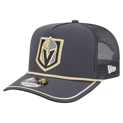 Casquette snapback 9FIFTY grise New Era Vegas Golden Knights pour homme, motif vintage Team Rope