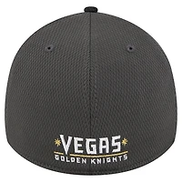 Men's New Era  Gray Vegas Golden Knights Visor Hit 39THIRTY Flex Hat