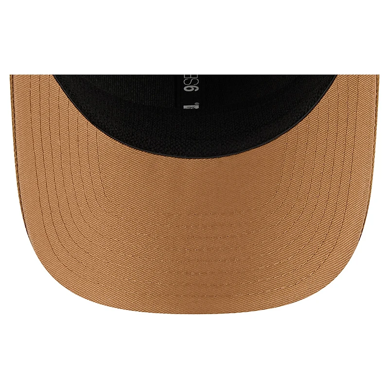 Men's New Era Tan/Light Brown Vegas Golden Knights Two-Tone Trucker 9SEVENTY Stretch Snap Adjustable Hat