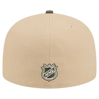 Men's New Era  Tan/Olive Vegas Golden Knights Color Pack Two-Tone 59FIFTY A-Frame Fitted Hat