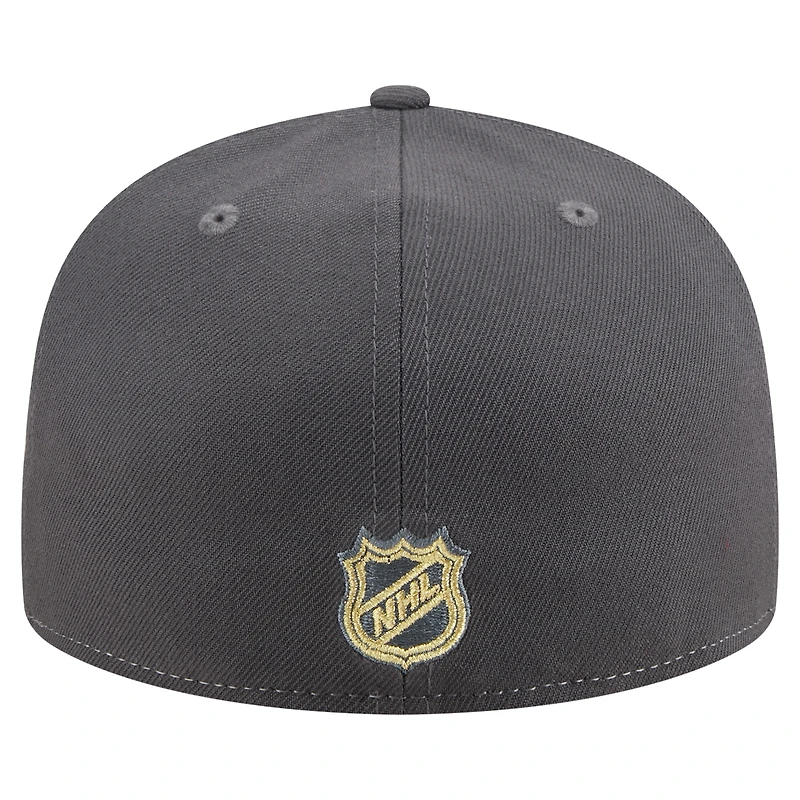 Men's New Era White/Gray Vegas Golden Knights Repeat Two-Tone 59FIFTY Fitted Hat