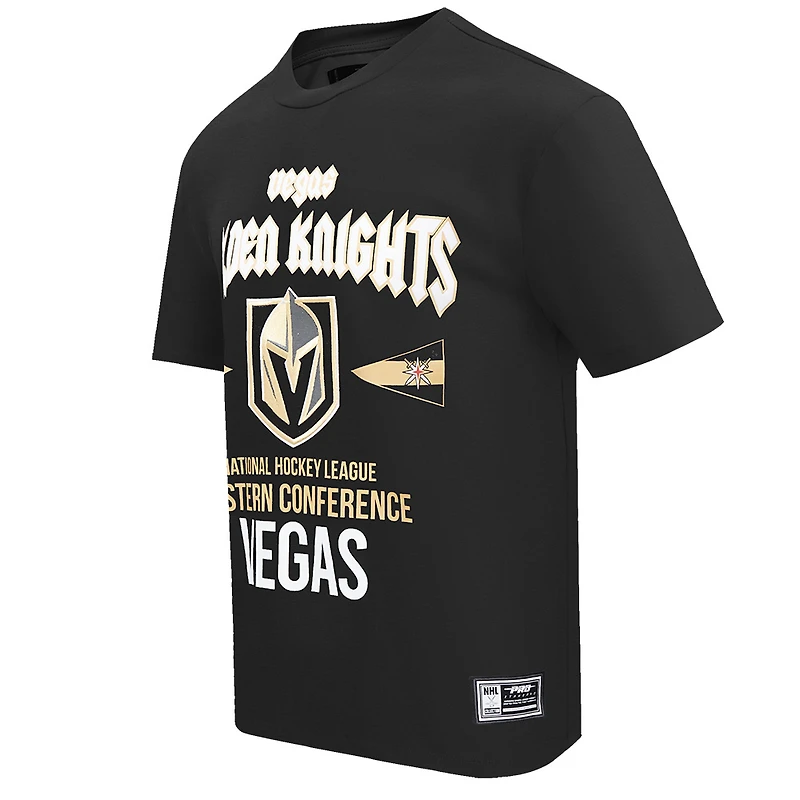 T-shirt Pro Standard noir Vegas Golden Knights City Tour pour hommes