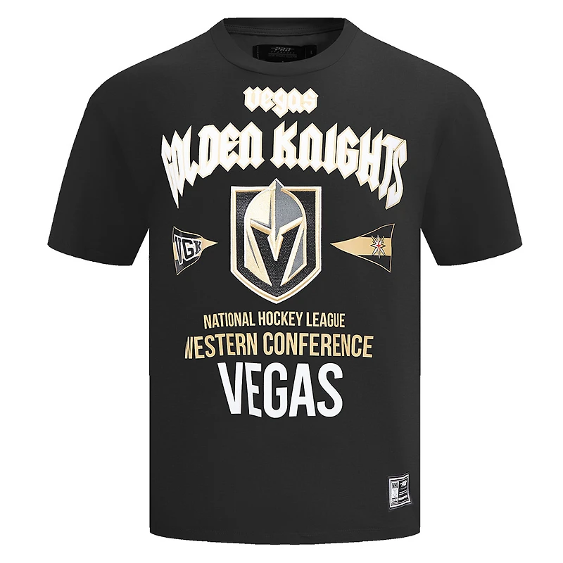 T-shirt Pro Standard noir Vegas Golden Knights City Tour pour hommes