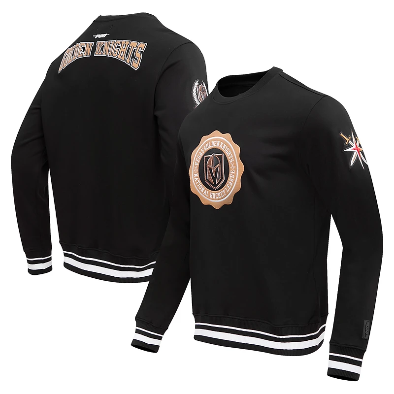 Sweat-shirt à enfiler Pro Standard noir pour homme avec emblème des Golden Knights de Vegas