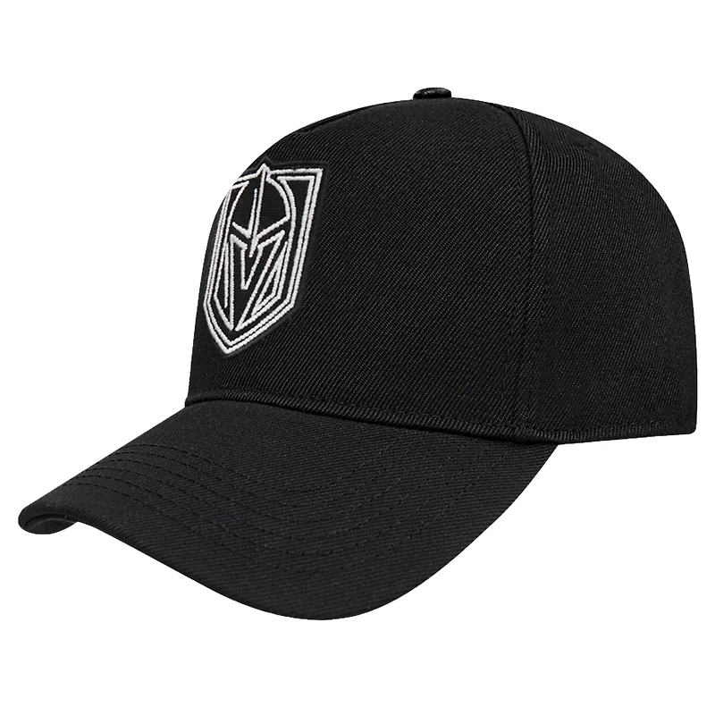 Men's Pro Standard Black Vegas Golden Knights Paint the City Pinch Front Snapback Hat