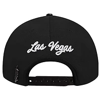 Men's Pro Standard Black Vegas Golden Knights Paint the City Pinch Front Snapback Hat