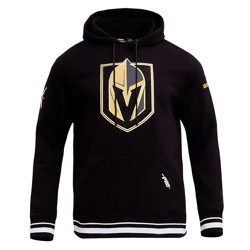 Men's Pro Standard Black Vegas Golden Knights Retro Classic Fleece Pullover Hoodie