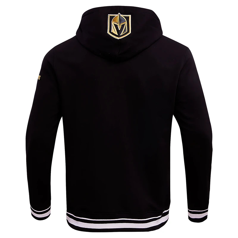 Men's Pro Standard Black Vegas Golden Knights Retro Classic Fleece Pullover Hoodie