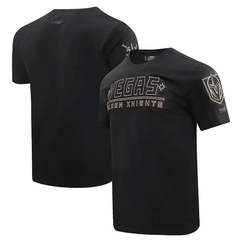 T-shirt avec logo Pro Standard noir Vegas Golden Knights pour hommes