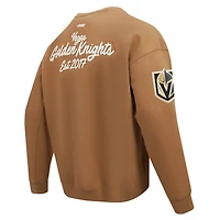 Men's Pro Standard  Brown Vegas Golden Knights Paint the City Pullover Sweatshirt