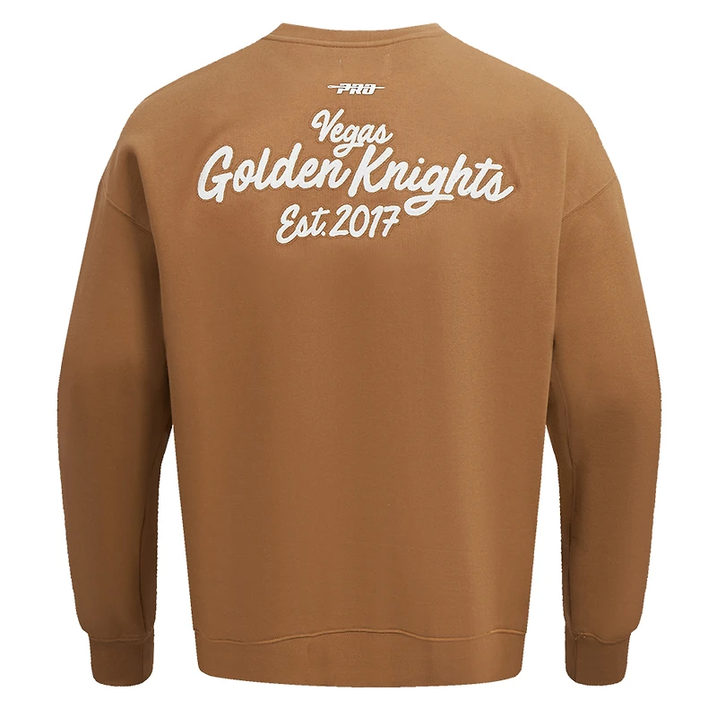 Men's Pro Standard  Brown Vegas Golden Knights Paint the City Pullover Sweatshirt