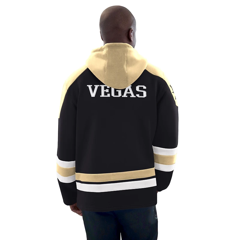 Sweat à capuche de hockey noir/or pour homme Vegas Golden Knights Starter