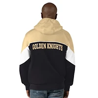 Sweat à capuche entièrement zippé Starter Black/Gold Vegas Golden Knights Power Forward pour hommes