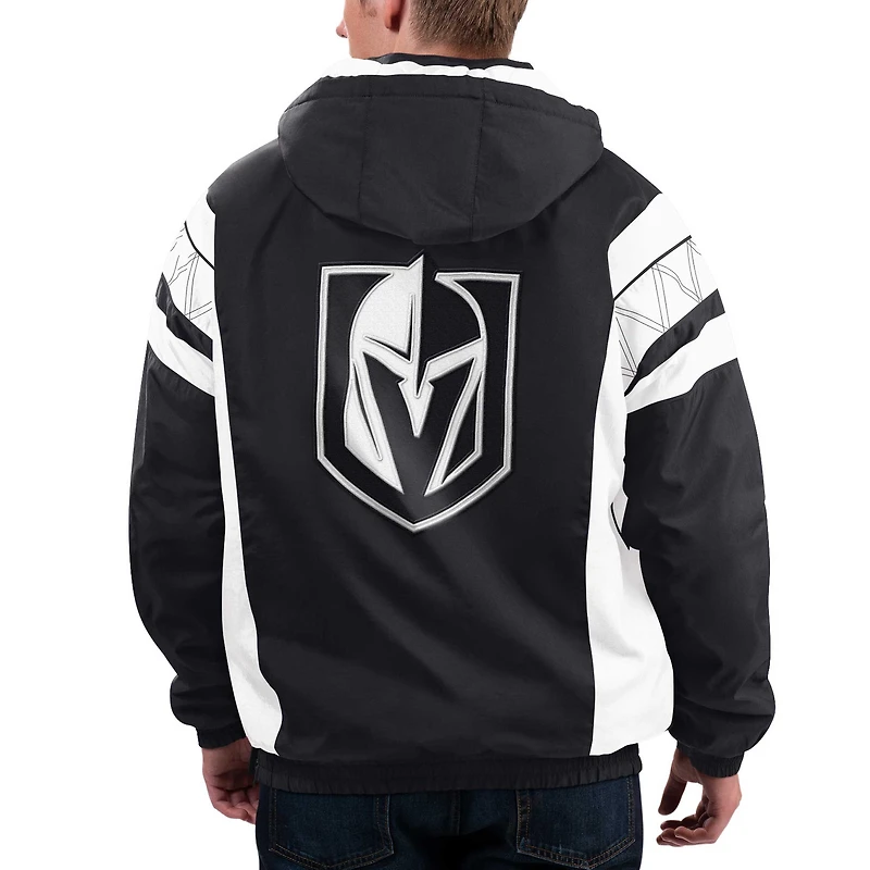 Veste à capuche demi-zip Starter Black Vegas Golden Knights Home Team pour hommes