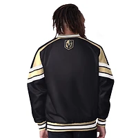 Men's Starter  Black Vegas Golden Knights Reliever V-Neck Pullover Jacket