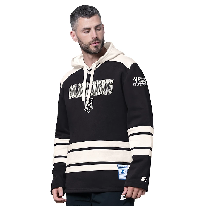 Men's Starter Black Vegas Golden Knights Slapshot Fashion Hoodie