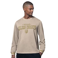 Men's Starter  Tan Vegas Golden Knights Field Long Sleeve T-Shirt