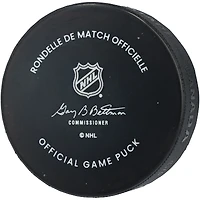 Mitch Marner Vegas Golden Knights Autographed Official Game Puck with "Go Knights Go" Inscription
