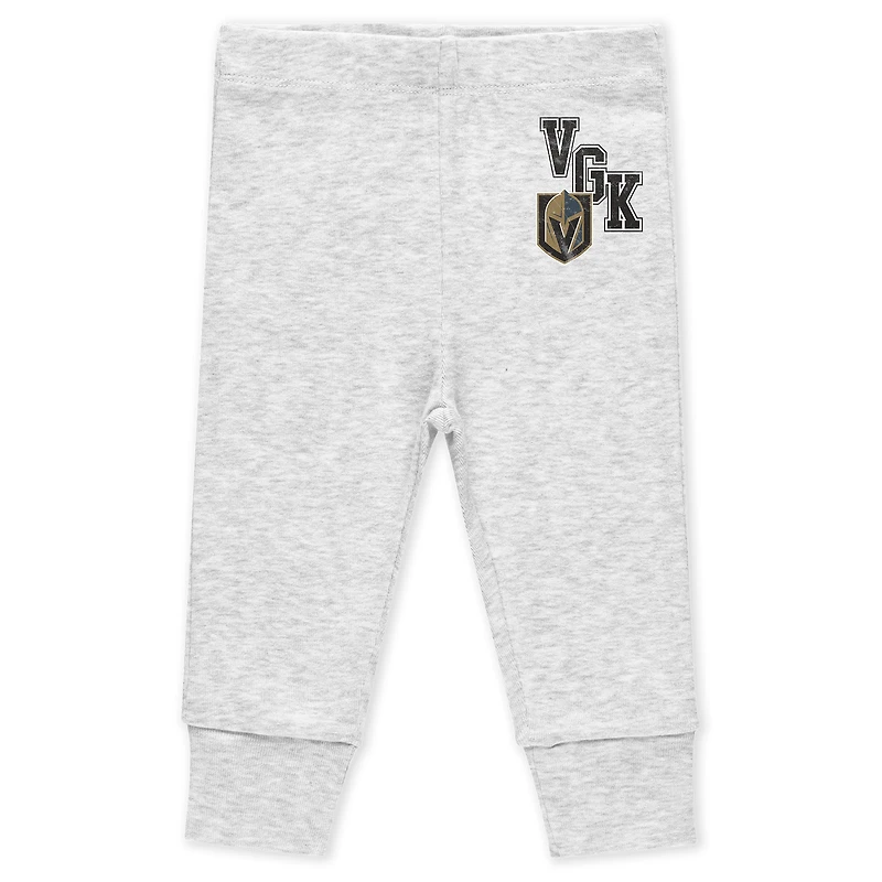 Vêtements pour nouveau-nés et nourrissons par Erin Andrews Vegas Golden Knights Ensemble 3 pièces body pantalon Turn Me Around