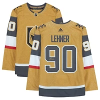Maillot authentique alternatif dédicacé par Robin Lehner Vegas Golden Knights adidas Gold