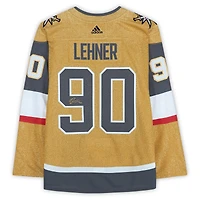 Maillot authentique alternatif dédicacé par Robin Lehner Vegas Golden Knights adidas Gold