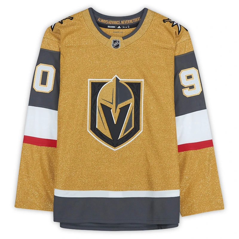 Maillot authentique alternatif dédicacé par Robin Lehner Vegas Golden Knights adidas Gold