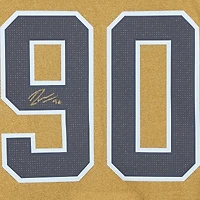 Maillot authentique alternatif dédicacé par Robin Lehner Vegas Golden Knights adidas Gold