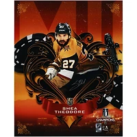 Photo dédicacée de Shea Theodore, des Golden Knights de Vegas, champions de la Coupe Stanley 2023 (40,6 x 50,8 cm), extraite du panneau Misfits (40,6 x 50,8 cm).