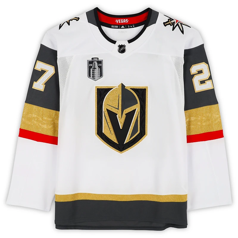 Shea Theodore Vegas Golden Knights Autographed White adidas Authentic Jersey with 2023 Stanley Cup Final Patch 