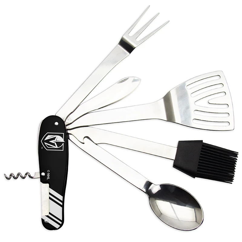 The Sports Vault Vegas Golden Knights - Outil multifonction pour barbecue