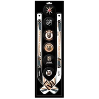 Ensemble de huit mini bâtons de hockey et rondelle en mousse The Sports Vault Vegas Golden Knights