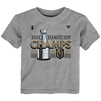Toddler  Fanatics Heather Gray Vegas Golden Knights 2023 Stanley Cup Champions Locker Room T-Shirt