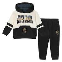 Toddler Outerstuff Black Vegas Golden Knights Chants and Cheers Fleece Hoodie Pants Set