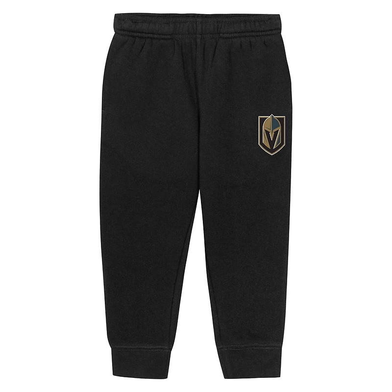Toddler Outerstuff Black Vegas Golden Knights Chants and Cheers Fleece Hoodie Pants Set