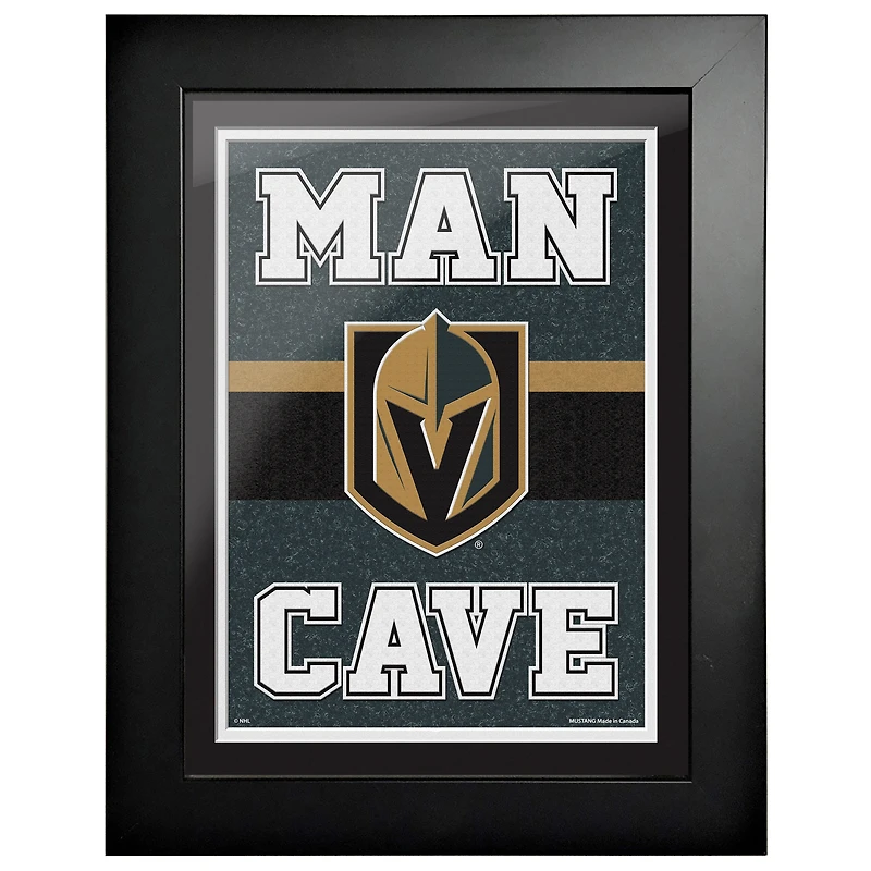 Vegas Golden Knights - Oeuvre encadrée Man Cave 12'' x 16''
