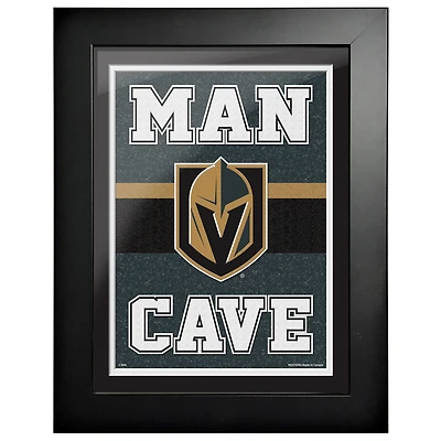 Vegas Golden Knights - Oeuvre encadrée Man Cave 12'' x 16''