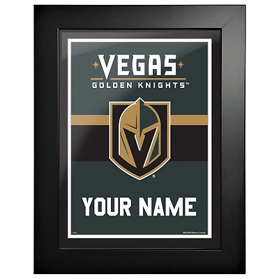 Vegas Golden Knights - Cadre photo de personnalisation d'équipe 12'' x 16''