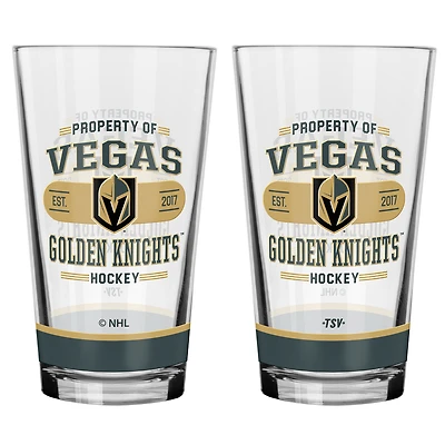 Vegas Golden Knights 2-Piece Mixing Glass Set