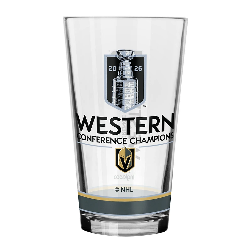 Vegas Golden Knights 2026 NHL Western Conference Champions 16.oz Pint Glass