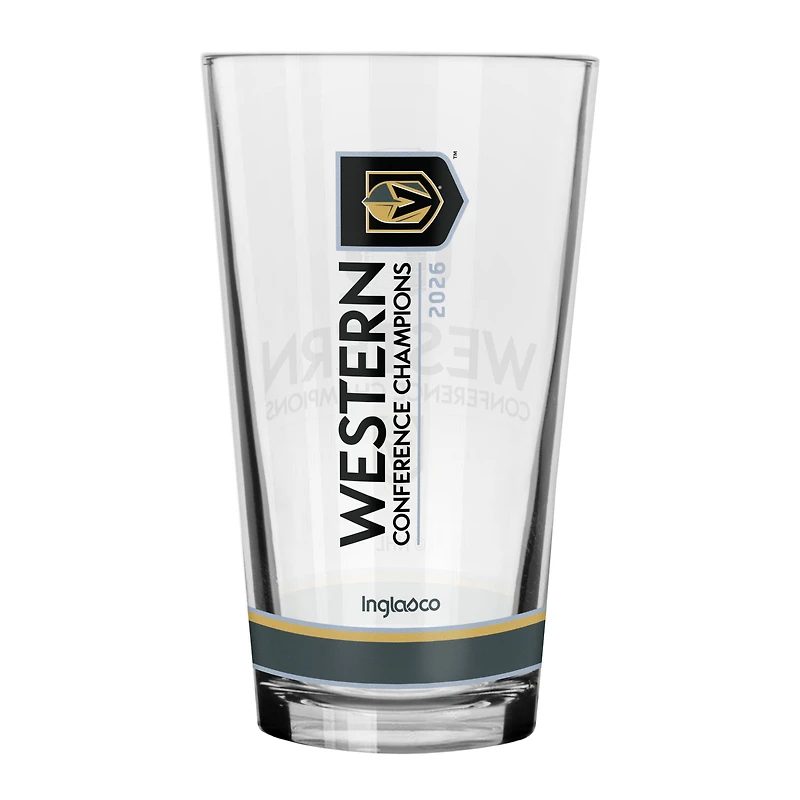 Vegas Golden Knights 2026 NHL Western Conference Champions 16.oz Pint Glass