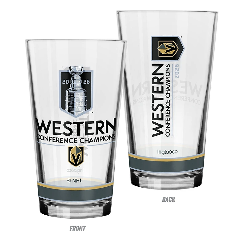 Vegas Golden Knights 2026 NHL Western Conference Champions 16.oz Pint Glass