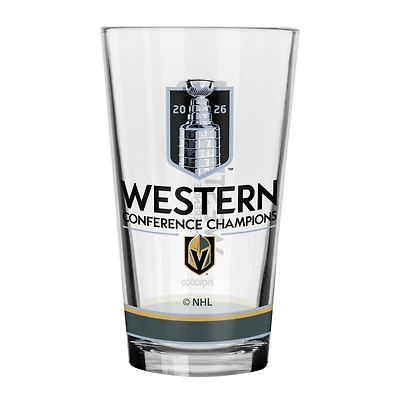 Vegas Golden Knights 2026 NHL Western Conference Champions 16.oz Pint Glass