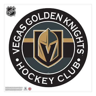 Vegas Golden Knights - 36'' x 36'' Team Repositional Stripe Design Vinyl Wall Decal