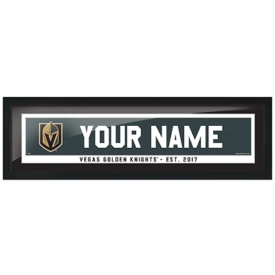Vegas Golden Knights - Cadre photo de personnalisation d'équipe de 6'' x 22''