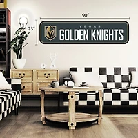 Vegas Golden Knights - 90'' x 23'' Team Repositional Long Design Wall Decal