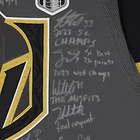 Vegas Golden Knights Autographed 2023 Stanley Cup Champions Gray adidas Authentic Jersey with 18 Signatures & Multiple Inscriptions