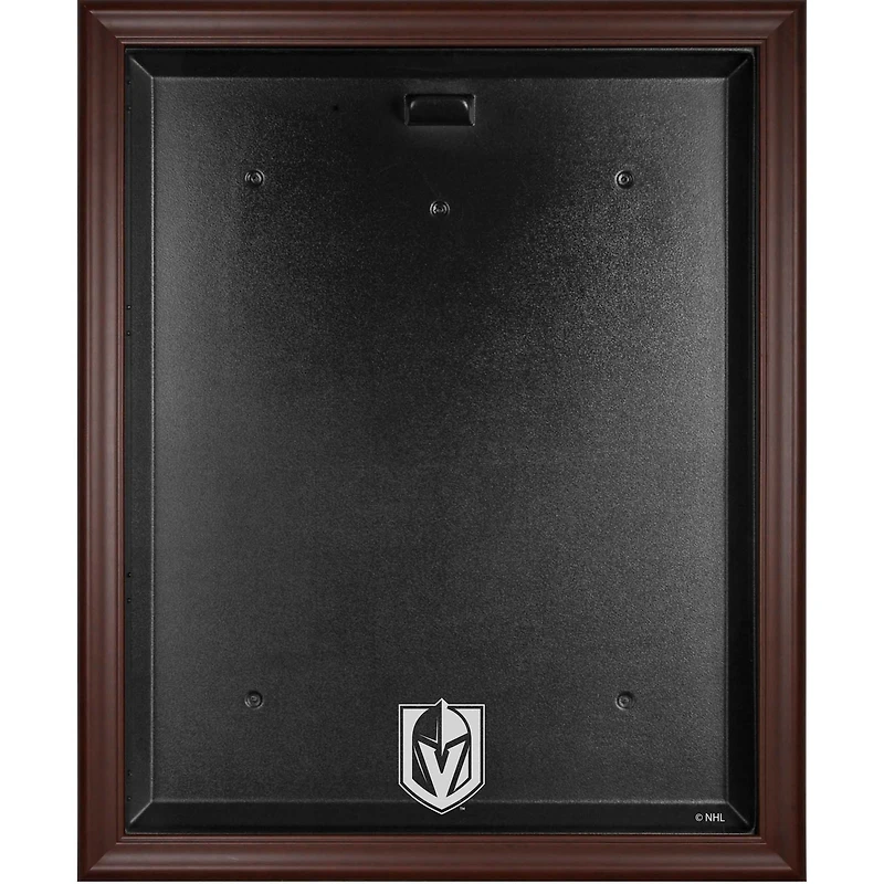Vitrine en jersey avec logo encadré marron des Golden Knights de Vegas