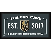Collage de grottes de fans encadré 10" x 20" des Golden Knights de Vegas