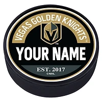 Vegas Golden Knights - Rondelle texturée en bloc personnalisée