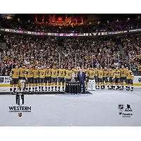 Photo non signée des Golden Knights de Vegas, champions la Conférence Ouest LNH 2026